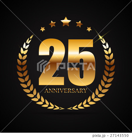 Template Logo 25 Years Anniversary Vector 27143550