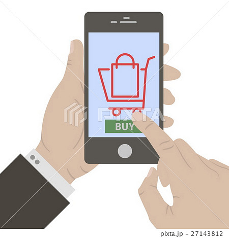 Hand holing smart phone Hand holing smart phone 27143812