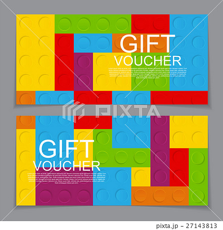 gift voucher template with the designer in theのイラスト素材