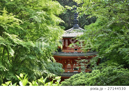 岩船寺　三重塔　当尾 27144530