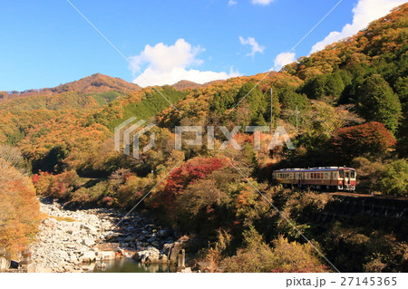 紅葉のわたらせ渓谷鉄道 27145365