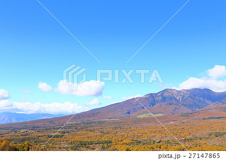 紅葉の八ヶ岳　【自然風景・秋】 27147865