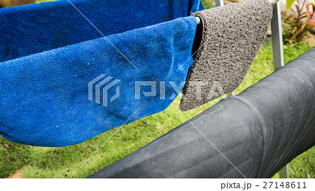 Group of micro fiber on Drying rack 27148611