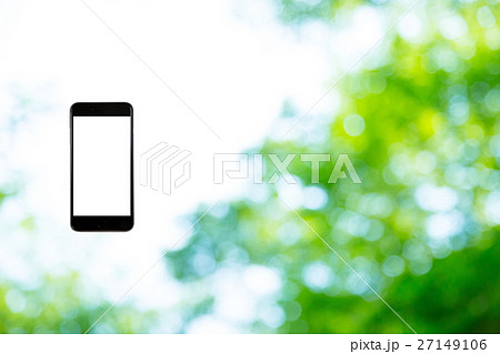 はめこみ スマホ新緑イメージ 合成用背景素材 緑の背景 植物 春 初夏 木漏れ日 緑とコピースペース はめこみ スマホ新緑イメージ 合成用背景素材 緑の背景 植物 春 初夏 木漏れ日 緑とコピースペース 27149106