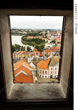 Aerial view of town Tabor in the Czech Republic 27149693