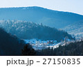 Valley of cottages in winter mountains 27150835