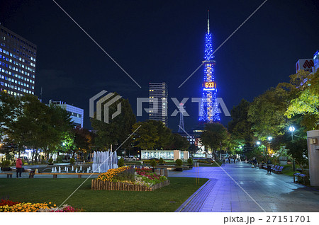 夜のさっぽろテレビ塔 夜のさっぽろテレビ塔 27151701