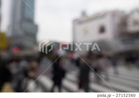 渋谷スクランブル交差点 人   ボケ 渋谷スクランブル交差点 人   ボケ 27152560