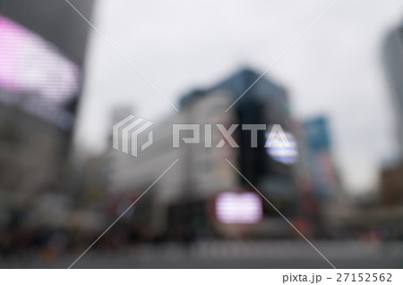 渋谷スクランブル交差点 人   ボケ 渋谷スクランブル交差点 人   ボケ 27152562