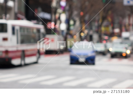 渋谷交差点　交通 ボケ 27153180