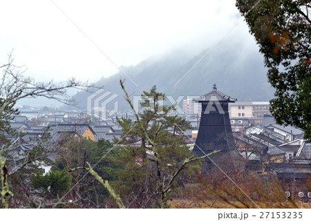 出石城跡より辰鼓楼を望む 27153235