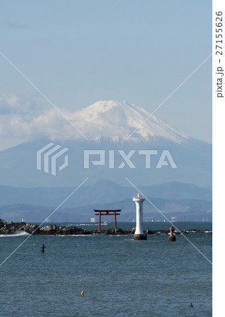 森戸海岸から見る富士山 27155626