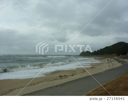 台風直前　志賀島 27156041