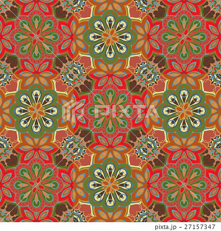 Seamless colorful pattern in oriental style. Islam Seamless colorful pattern in oriental style. Islam 27157347