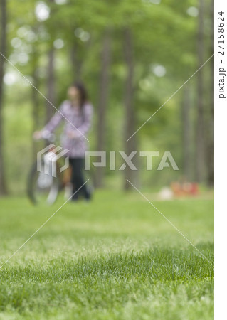 森林と若い女性 森林と若い女性 27158624