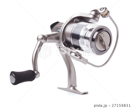 fishing reel isolated on white background 27159831