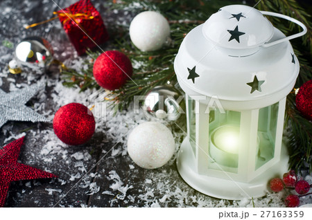 Christmas latern with decoration 27163359