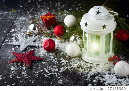 Christmas latern with decoration 27163360