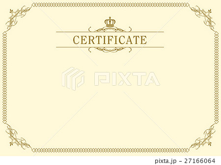 retro frame certificate template Vector 27166064