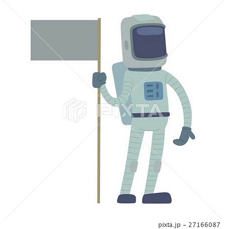 Cute astronaut in space, working and having fun. Cute astronaut in space, working and having fun. 27166087
