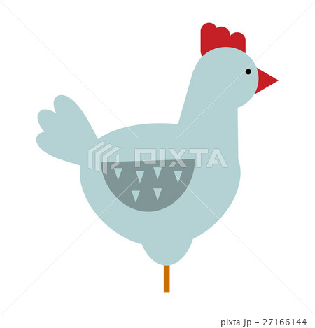 Cute cartoon rooster vector illustration 27166144