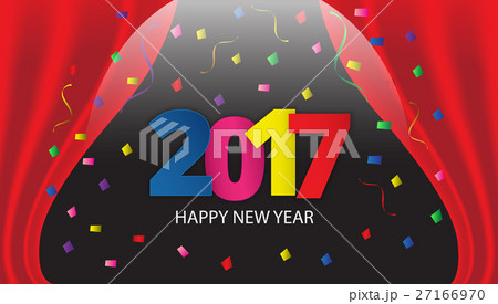 Happy New Year 2017 paper type on background Happy New Year 2017 paper type on background 27166970