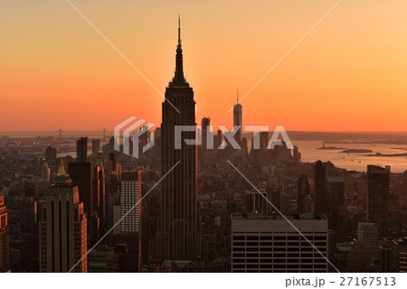 ニューヨーク・マンハッタンの夕景 ニューヨーク・マンハッタンの夕景 27167513