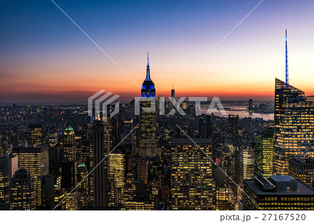 ニューヨーク・マンハッタンの夕景 ニューヨーク・マンハッタンの夕景 27167520