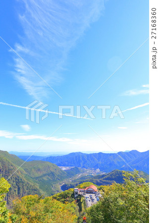 日光　明智平からの風景　【秋晴れ・青空】 27168360