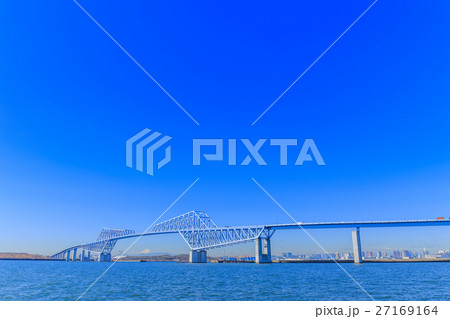 東京　若洲海浜公園の風景（東京ゲートブリッジと富士山） 27169164