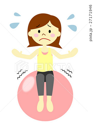 バランスボール　焦る 27171946