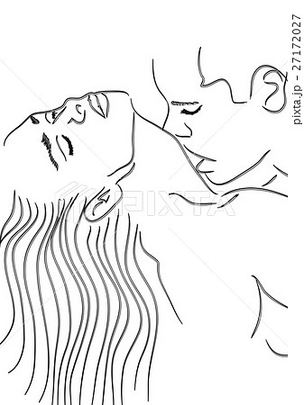 Enjoying Sex Nude Art - vector lineart of heterosexual couple having sex - Stock Illustration  [27172027] - PIXTA
