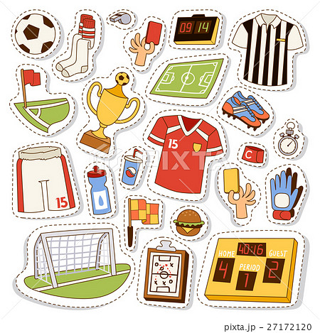 Soccer icons vector illustration. Soccer icons vector illustration. 27172120