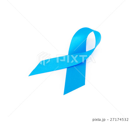 Blue ribbon prostate cancer awareness concept 27174532