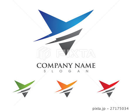 V Letter Faster Logo Template vector illustration 27175034