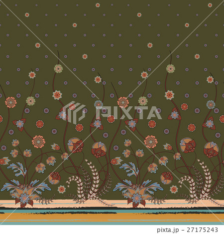 Vector seamless vertical pattern with Decorative Vector seamless vertical pattern with Decorative 27175243