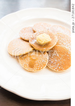 Pancake with butter on top Pancake with butter on top 27181842
