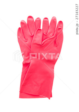 Rubber glove isolated on white 27183227