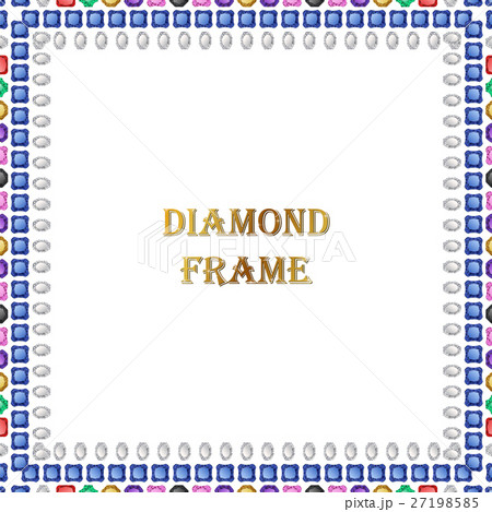 Diamonds square frame Diamonds square frame 27198585