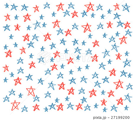 Red And Blue Star Background Stock Illustration