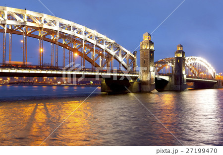 Bolsheokhtinsky bridge. St. Petersburg. Russia. 27199470
