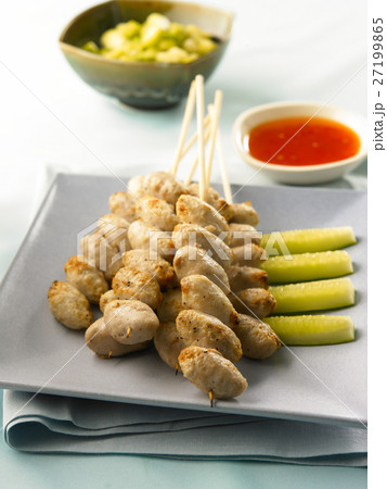 Asian grilled meatball,Thai traditional cooking 27199865
