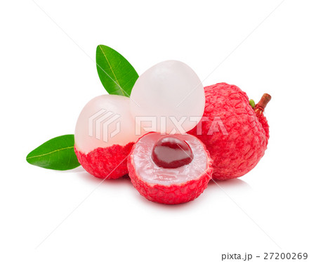 lychee isolated on white background 27200269
