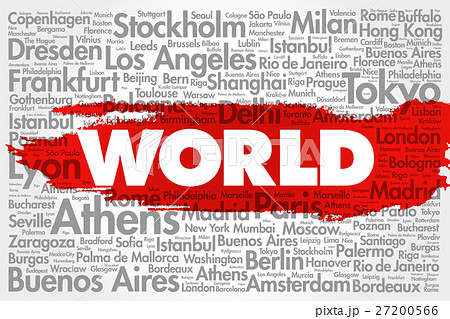 WORLD word cloud concept 27200566