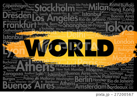 WORLD word cloud concept 27200567