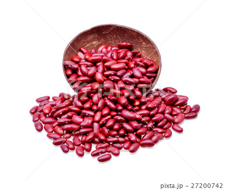 Red beans isolated on white background 27200742