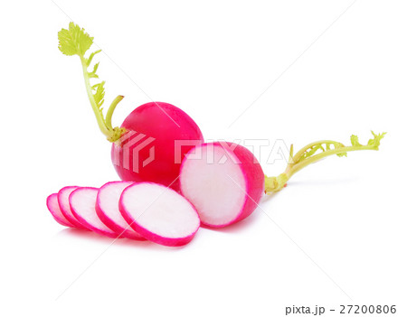 Small garden radish isolated on white background 27200806