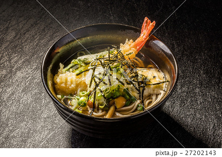 天そば Dish of tempura soba japanese food 天そば Dish of tempura soba japanese food 27202143