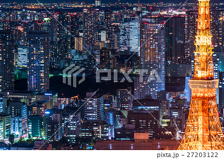 東京夜景の写真素材