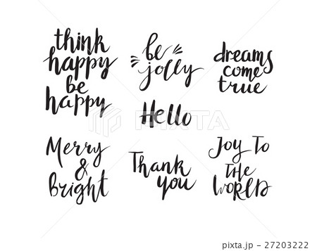 Vector set of calligraphic text with ornamental Vector set of calligraphic text with ornamental 27203222